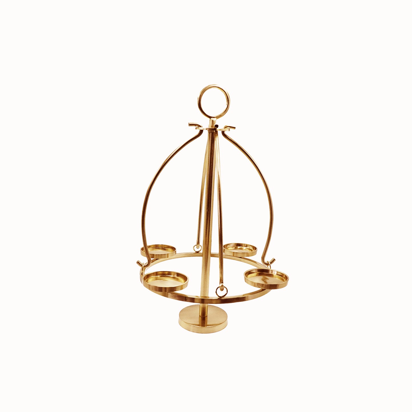 Weihnachtlicher Adventskranzständer aus Metall