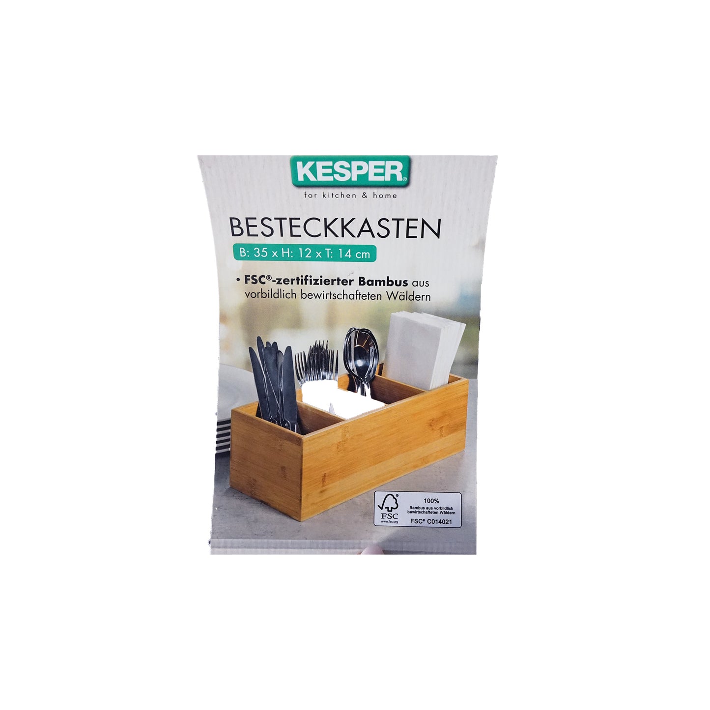 Besteckkasten Bambus