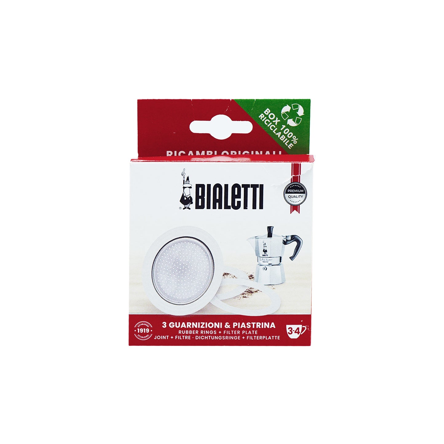 Bialetti - Ersatzdichtungen für Esspressokannen