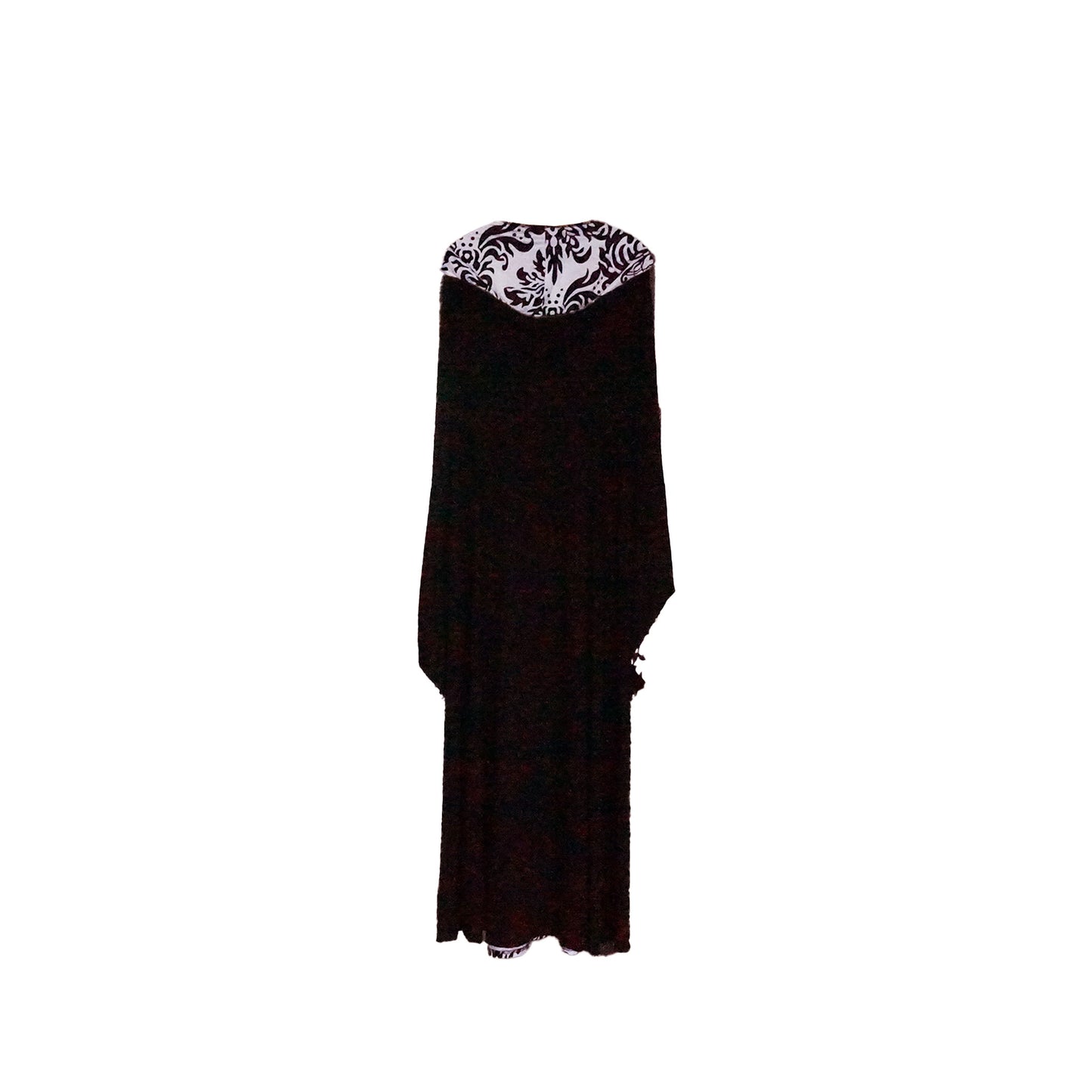 Damen Vintage Mittelalterkleid, schwarz-weiß