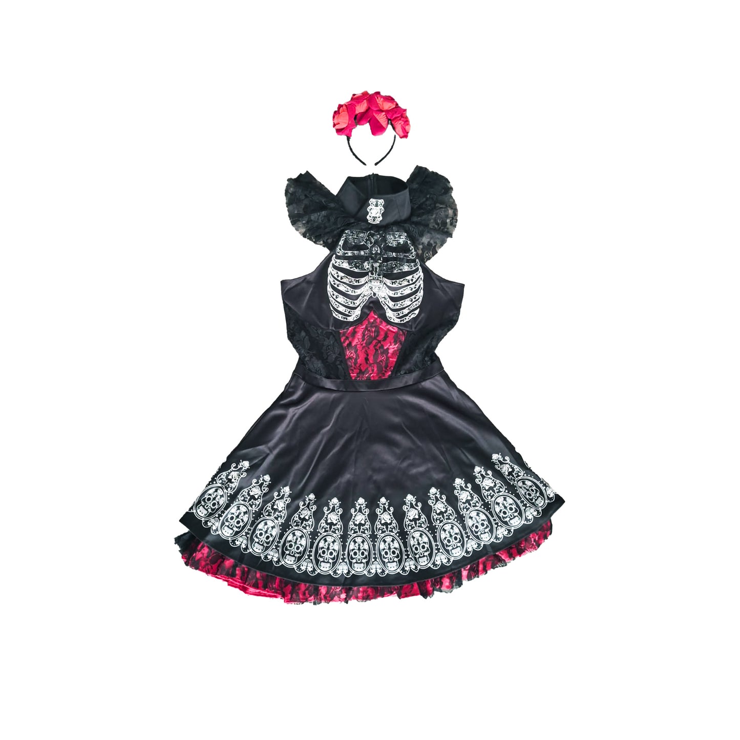 Elegantes Tag-der-Toten Kostüm von Smiffys