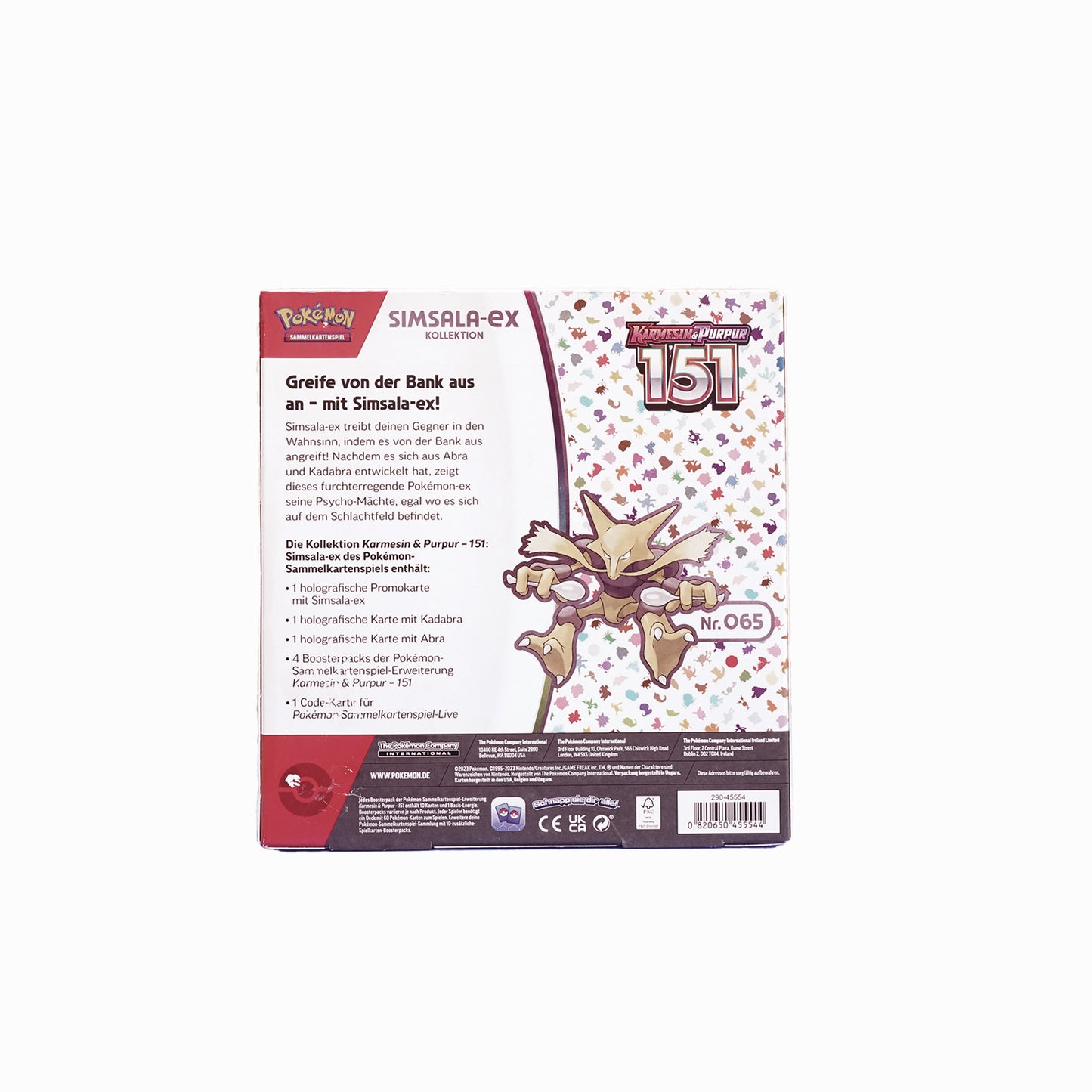 Pokémon Karmesin & Purpur 151 Simsala ex Kollektion