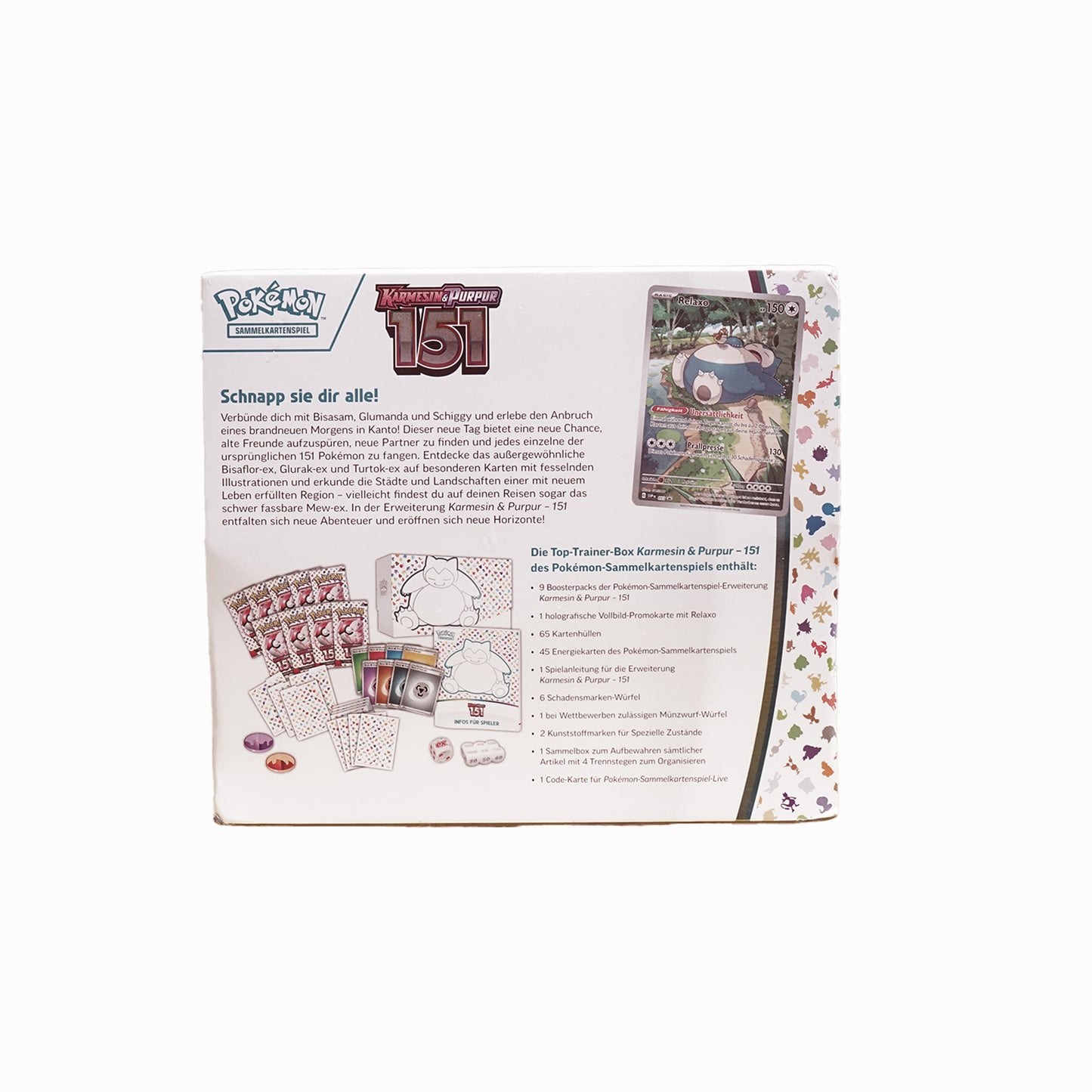 Pokémon Top-Trainer-Box Karmesin & Purpur - 151