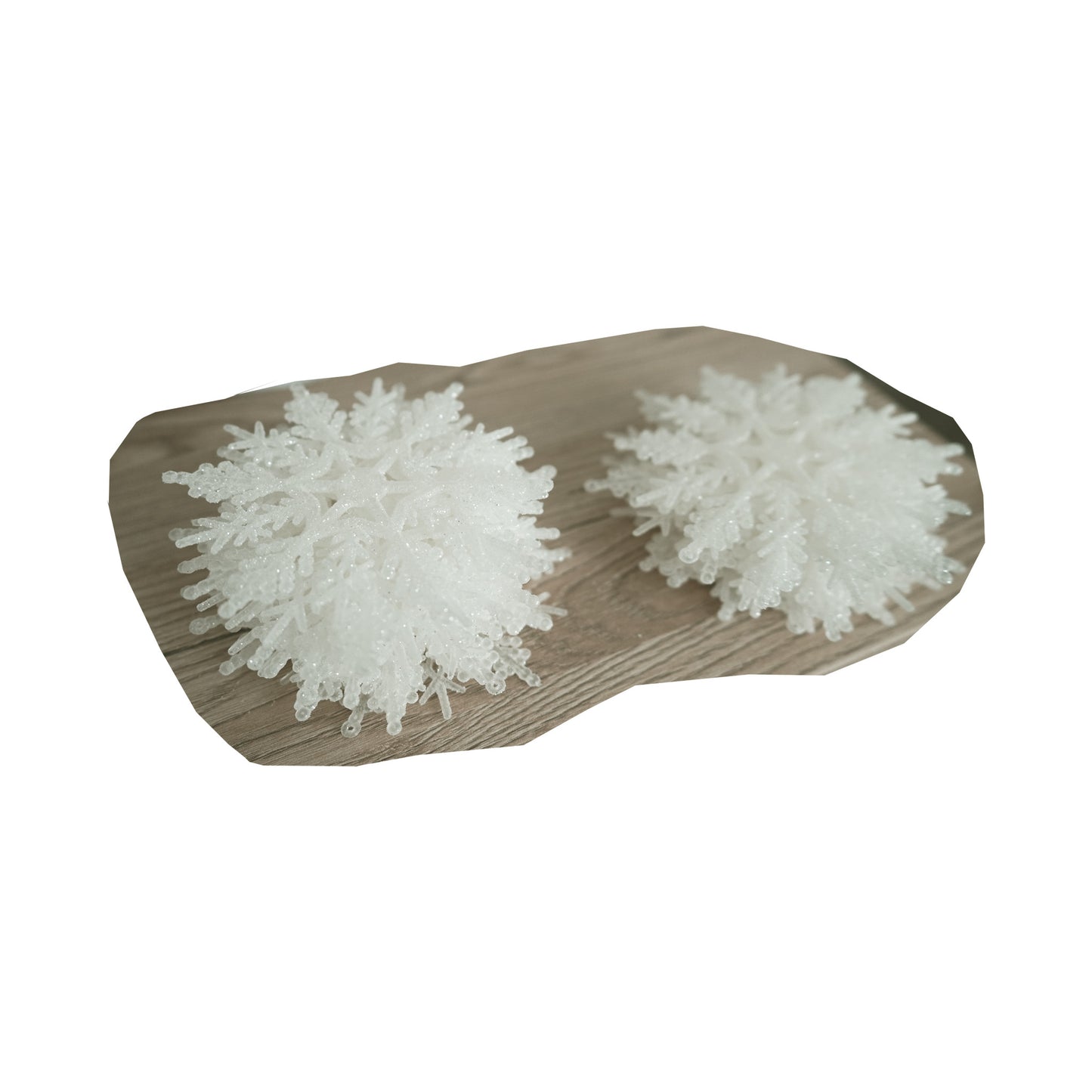 Weihnachtsdeko Schneeflockensterne glitzernd