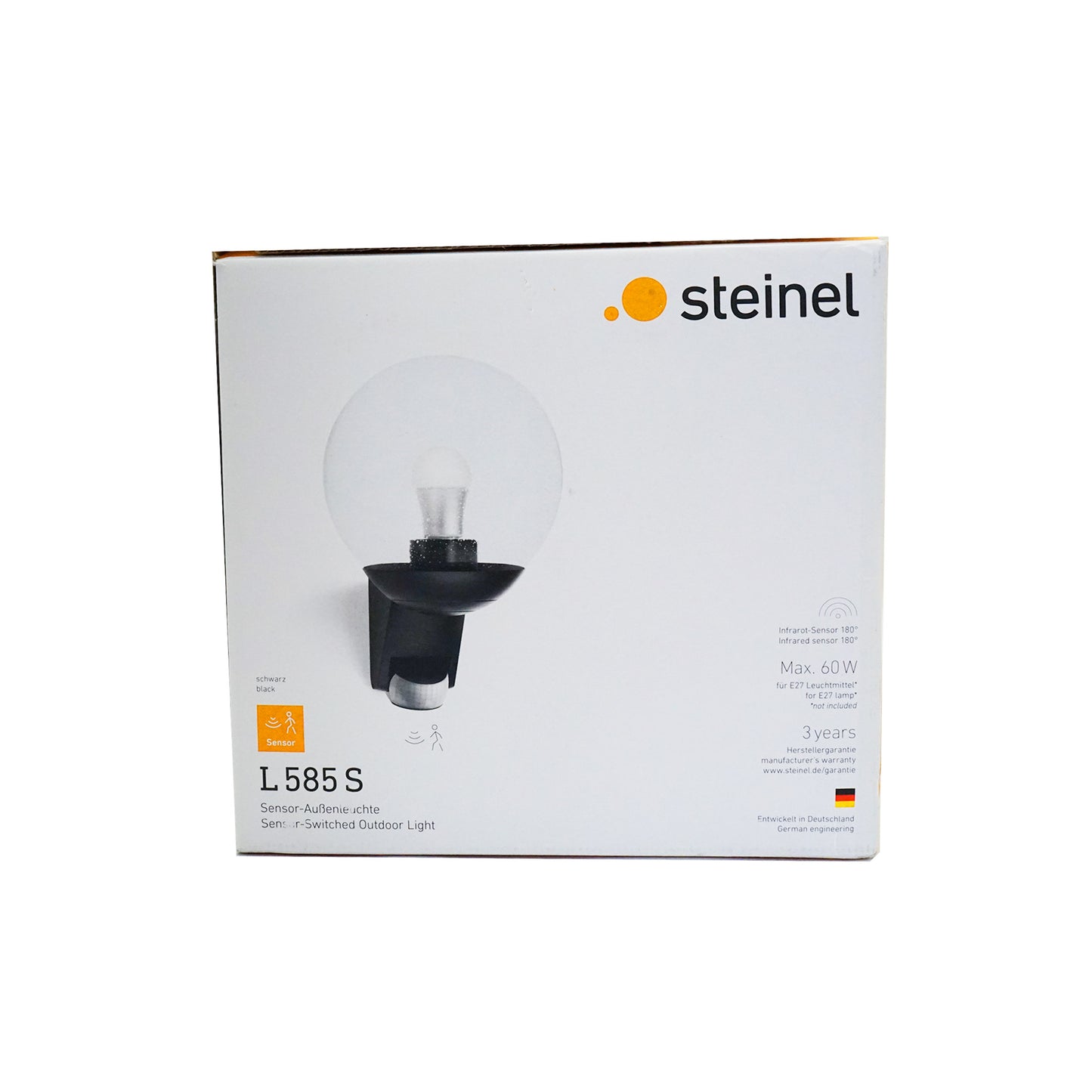 Steinel Außenwandleuchte L 585 S, schwarz