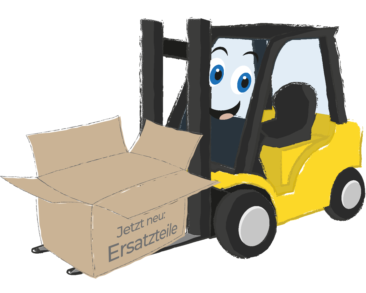 Gabi der Gabelstapler: Unser Maskottchen