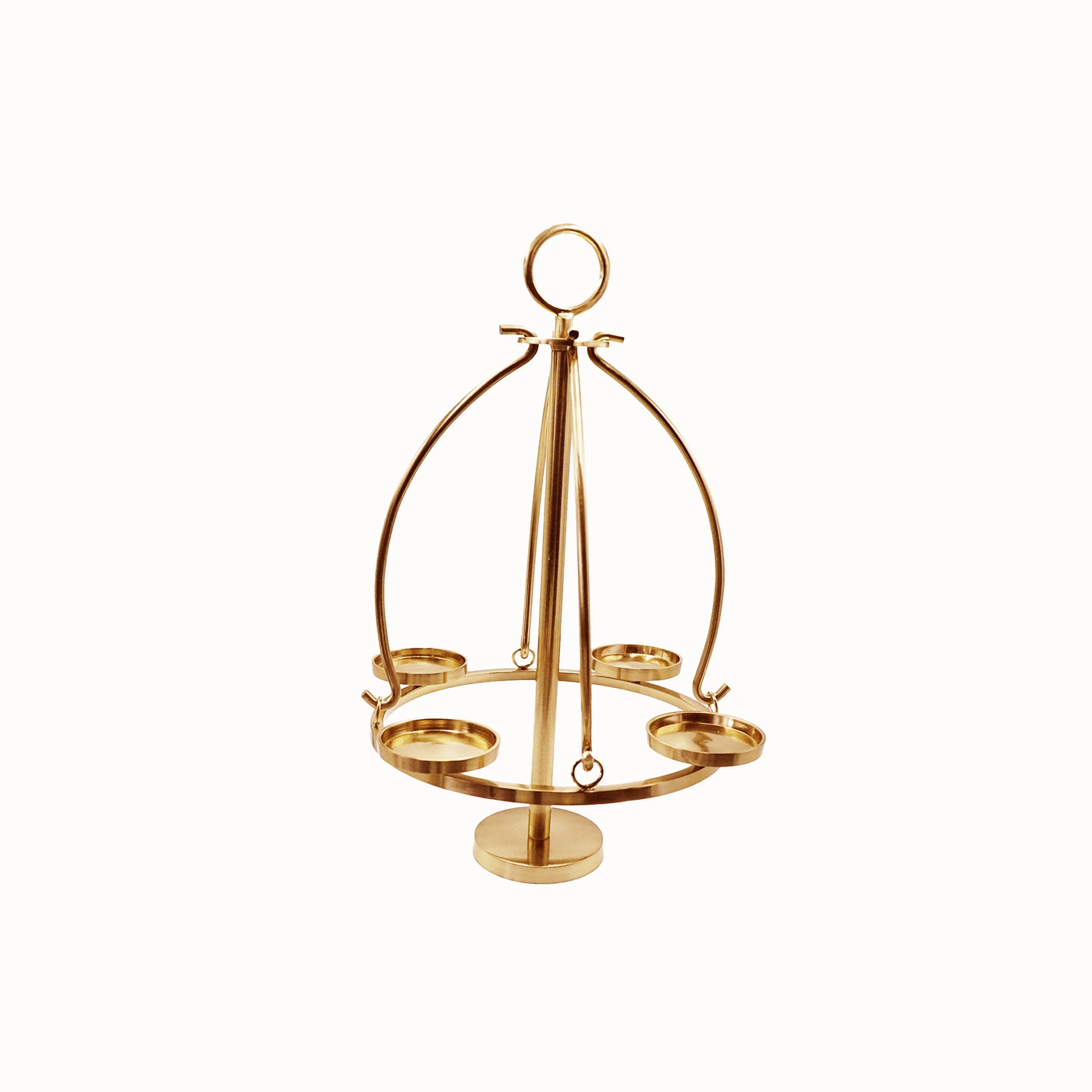 Weihnachtlicher Adventskranzständer aus Metall