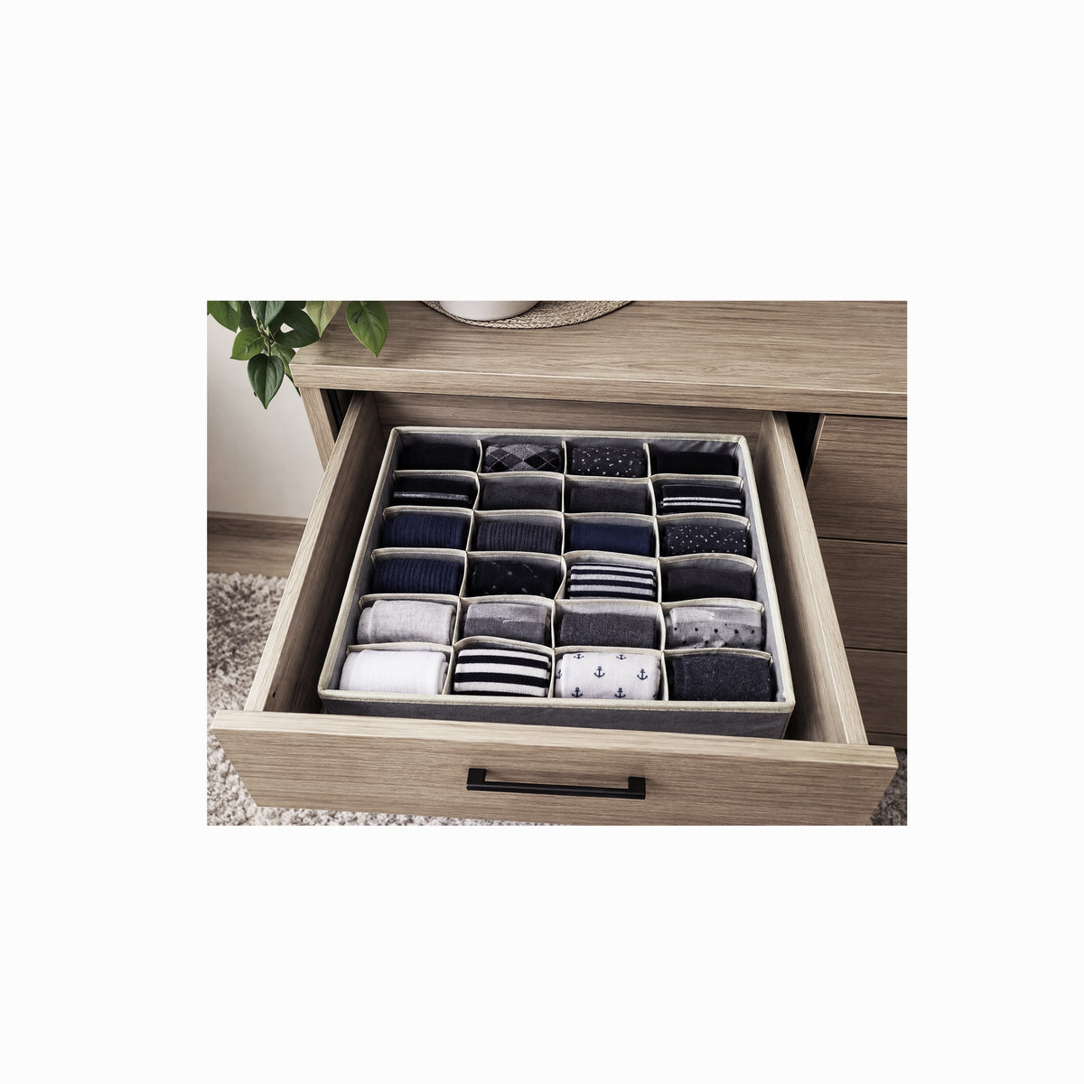 Aufbewahrungsboxen für Unterwäsche 2 Stück