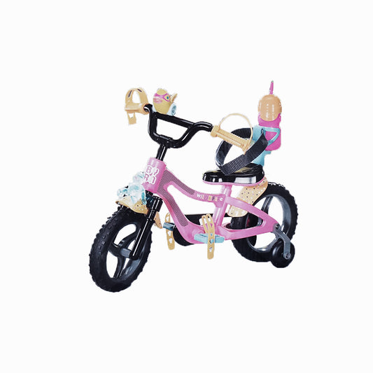 BABY born pinkes Puppenfahrrad mit Gurt