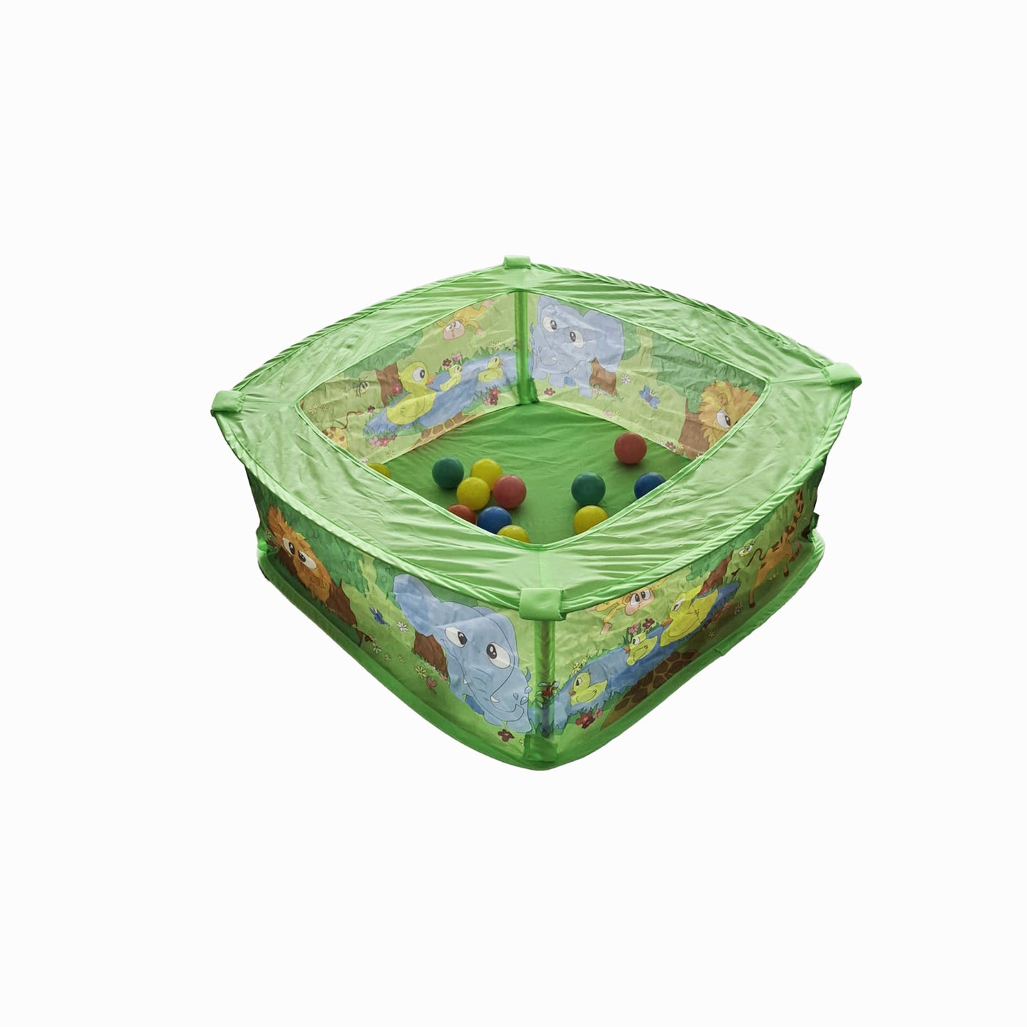 Relaxdays Baby Bällebad Dschungel mit bunten Bällen