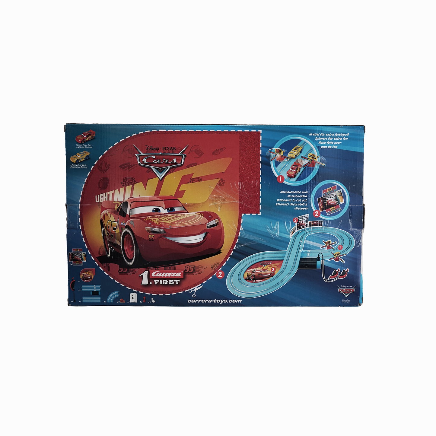 Carrera FIRST Disney·Pixar Cars Rennbahn Set 20063037 mit Lightning McQueen und Jackson Storm