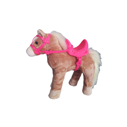 My Cute Horse Puppenpferd mit rosa Sattel und dekorierbarem Zaumzeug
