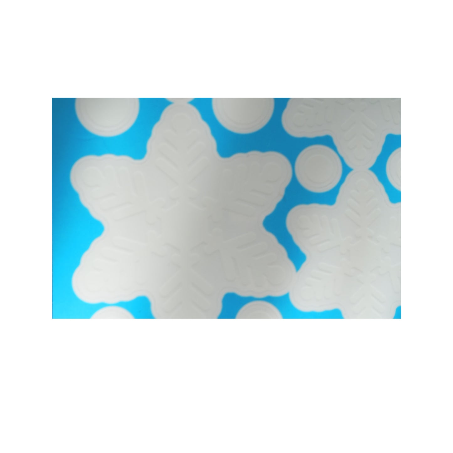 wiederverwendbare Schneeflocken Fensterdeko Winter