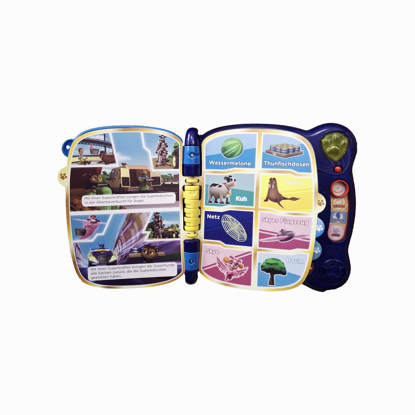 Interaktive Lernseiten im VTech Lernbuch für Vorschulkinder