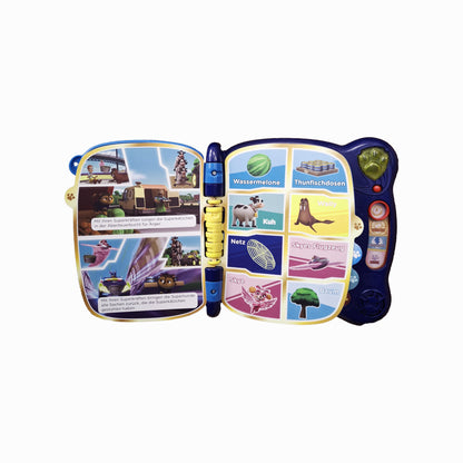 Interaktive Lernseiten im VTech Lernbuch für Vorschulkinder