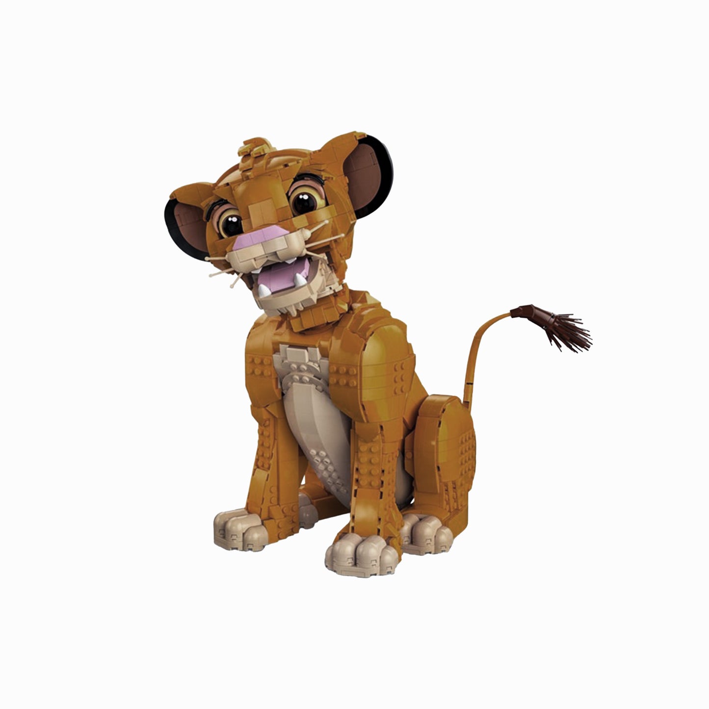 LEGO Simba Figur mit detailreichem Gesicht und beweglichem Kopf
