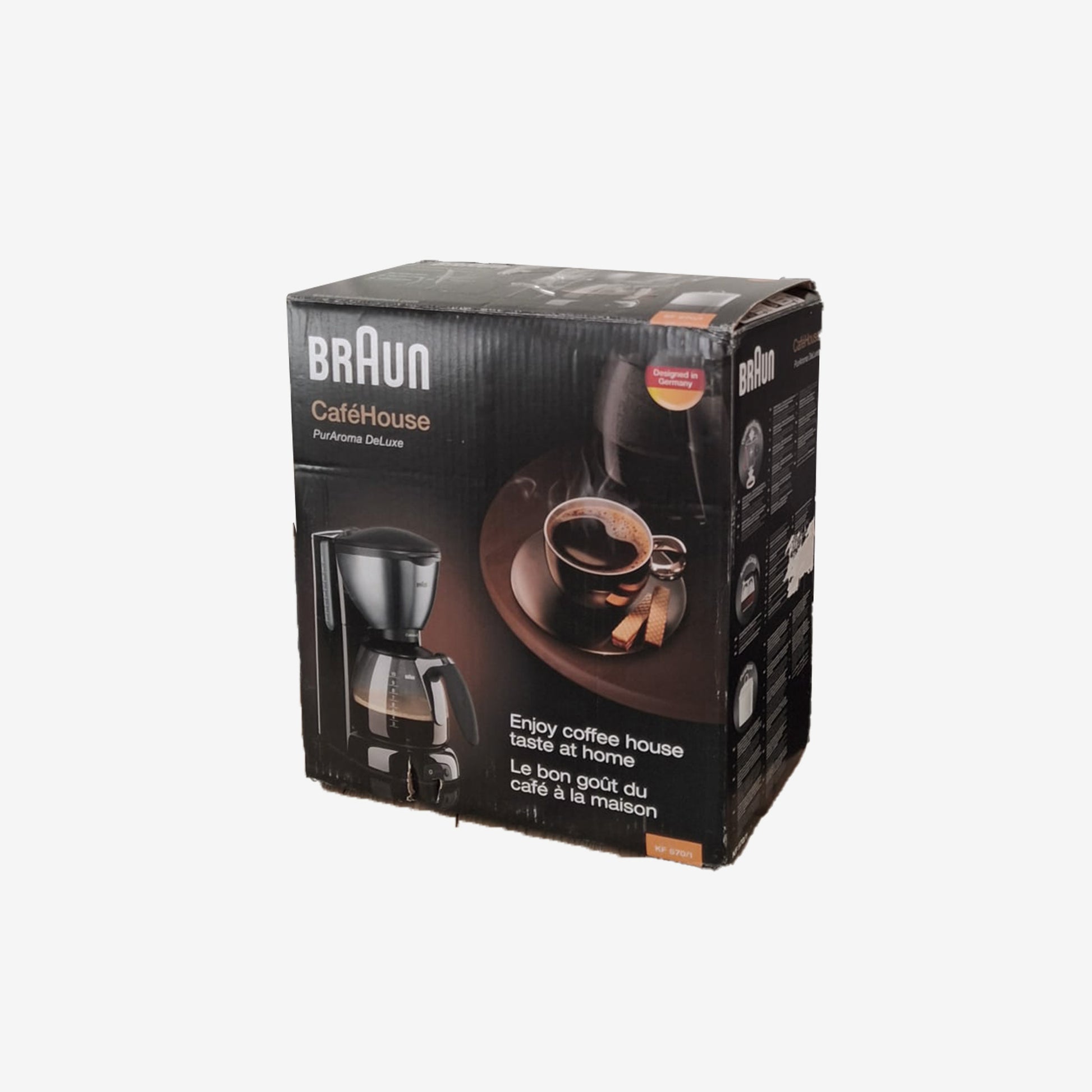 Braun PurAroma DeLuxe KF 570/1 Filterkaffeemaschine aus Edelstahl