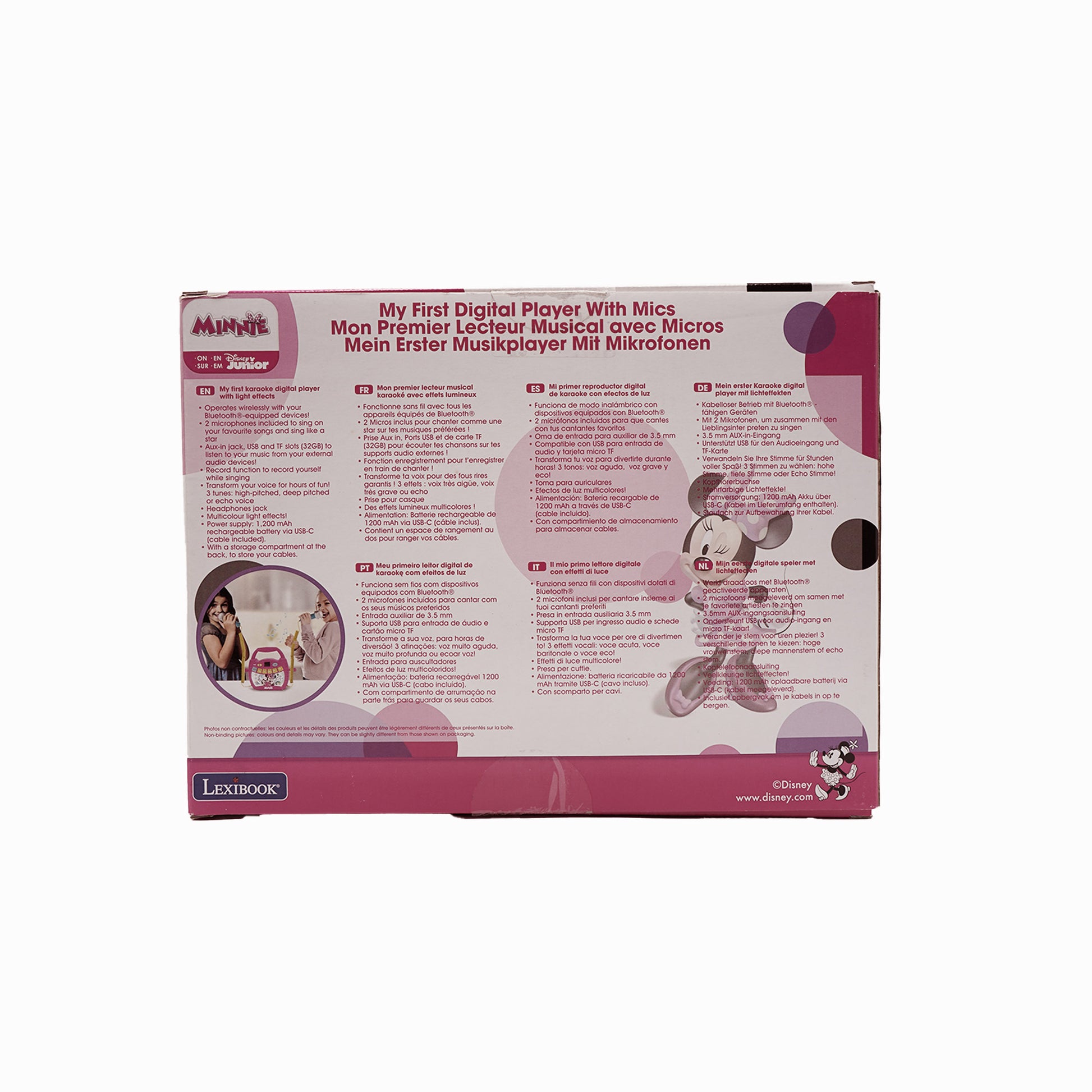 Disney Minnie - Tragbares Karaoke-Musikwiedergabegerät