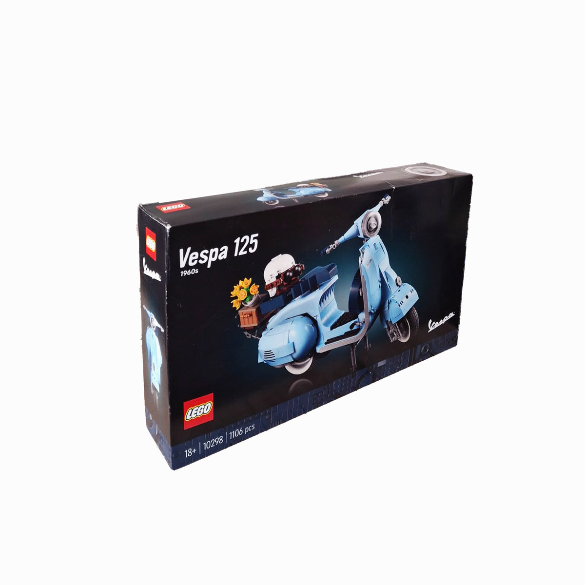 Pastellblaue LEGO Vespa 125 10298