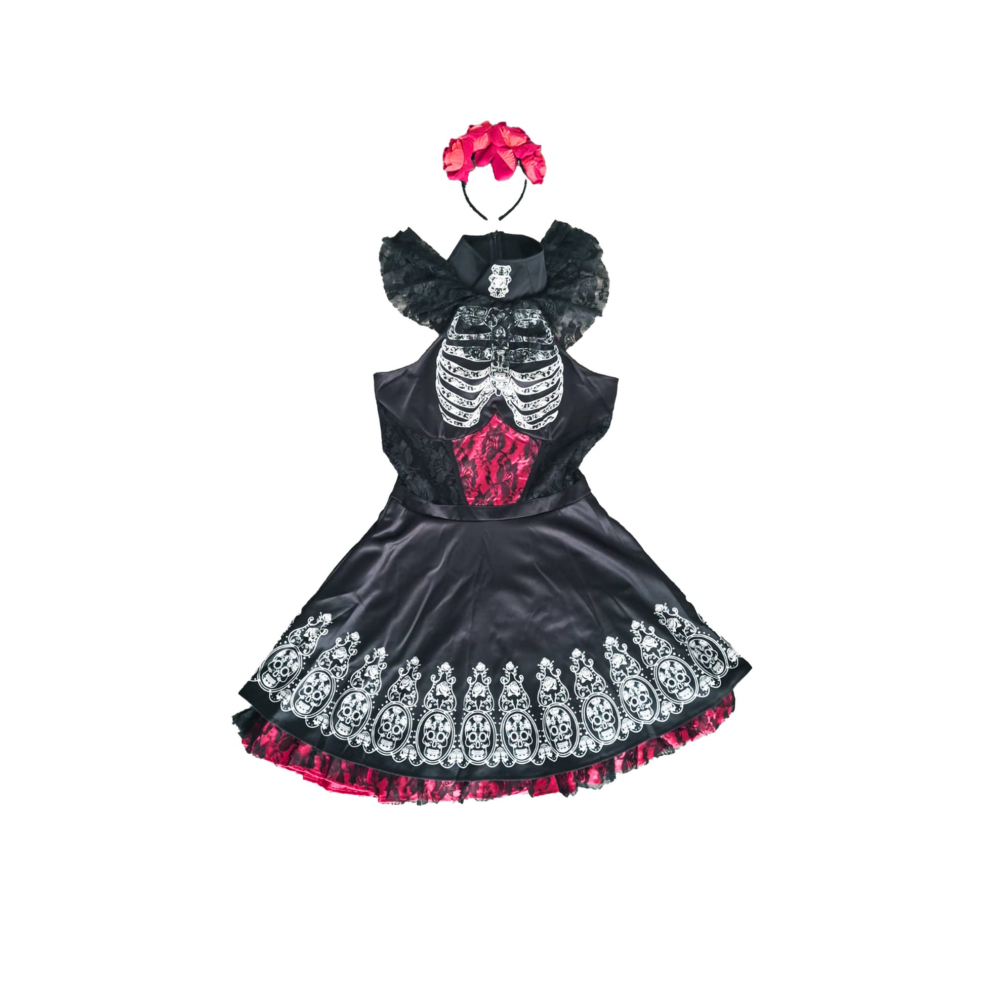 Elegantes Tag-der-Toten Kostüm von Smiffys