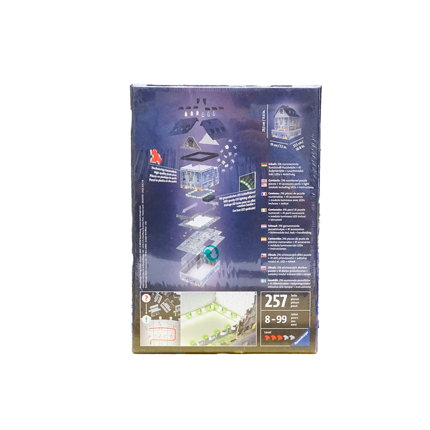 Gruselhaus bei Nacht - 3D Puzzle