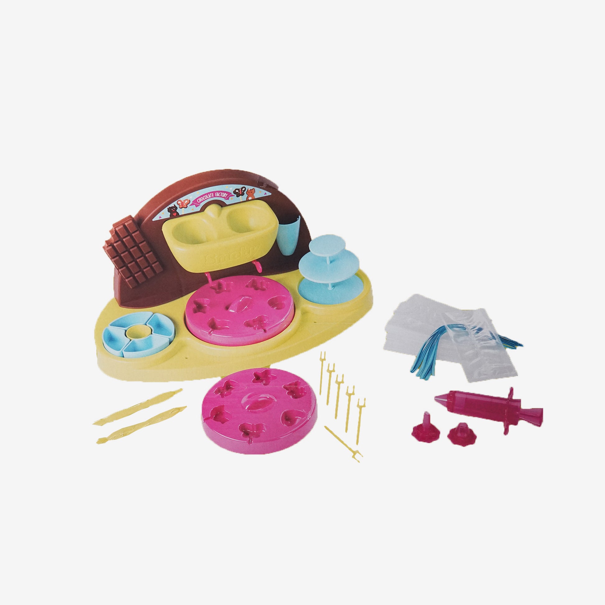 Smoby Schief Schokoladenfabrik mit Formen und Schokoladenwerkzeugen