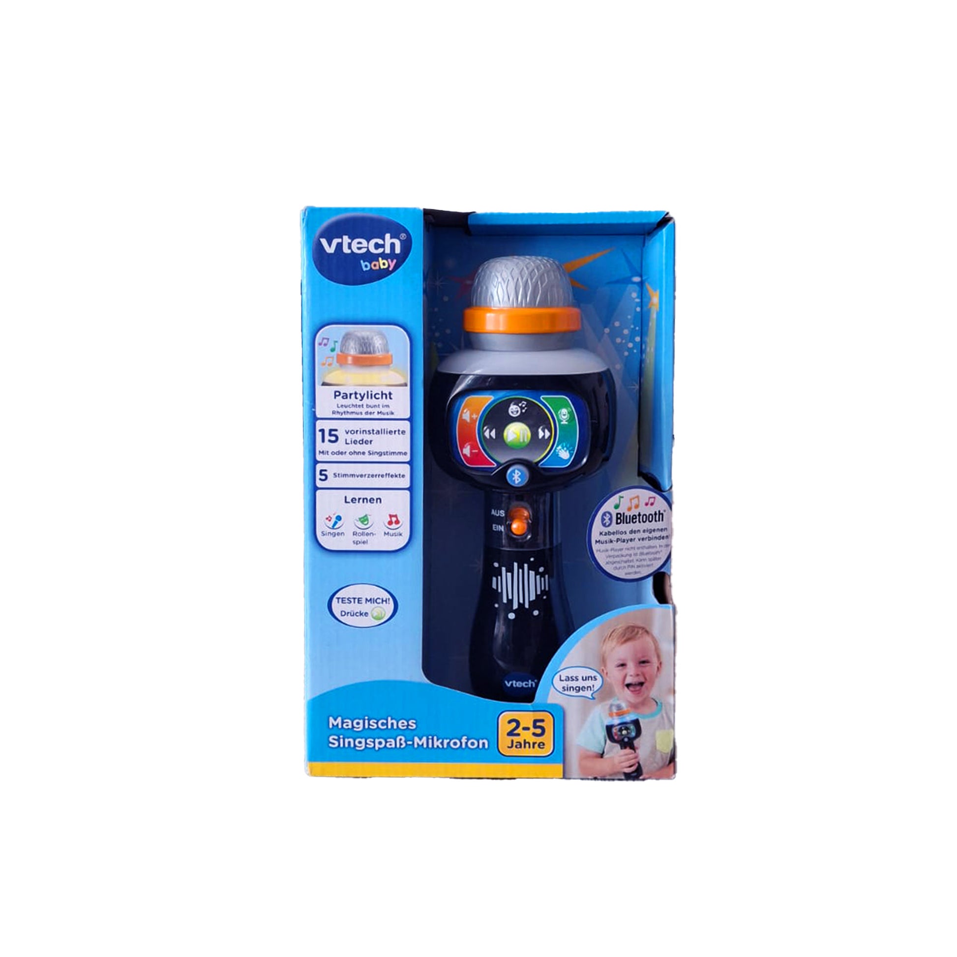 VTech Baby Magisches Singspaß-Mikrofon mit Bluetooth und Karaoke-Funktion