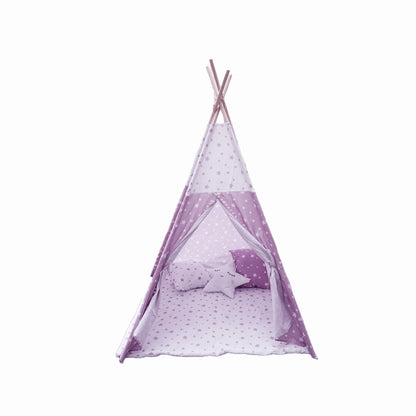 Kinder spielen im NUKIDO Tipi im Montessori-Stil