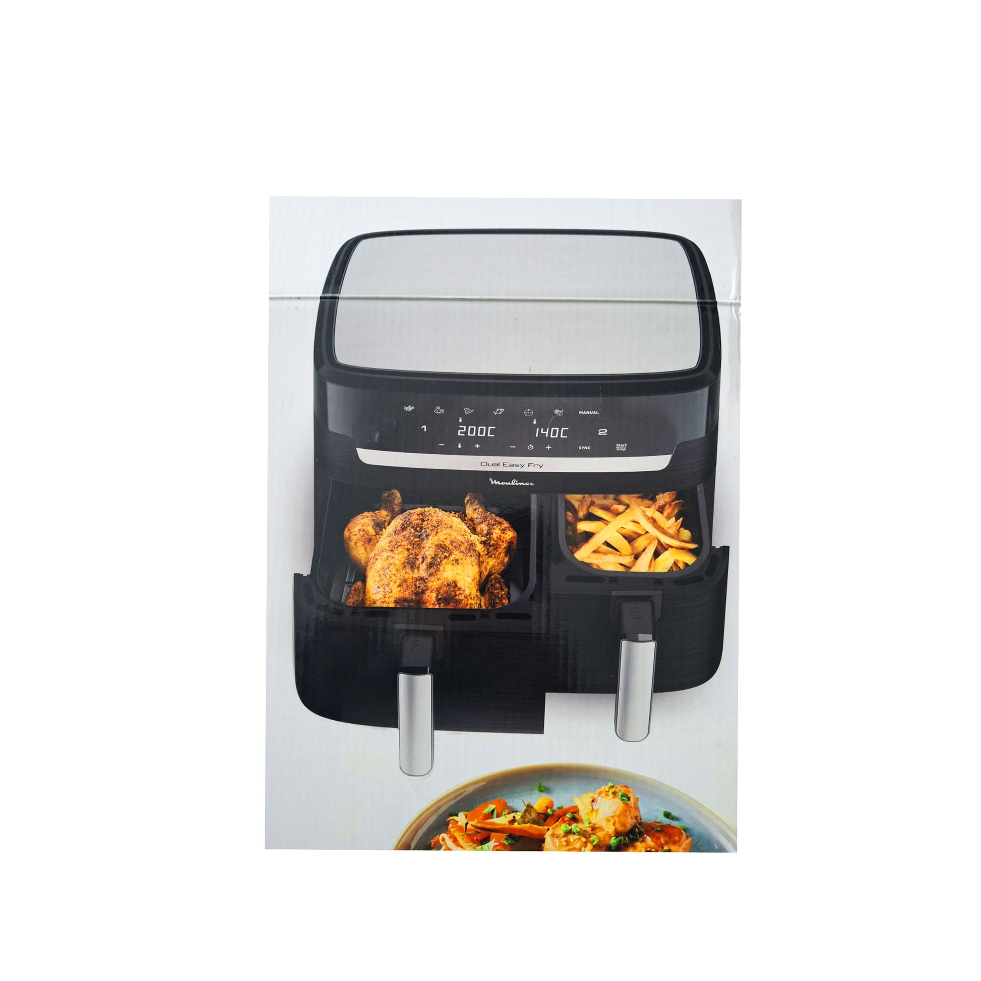 Knusprige Pommes aus der Moulinex Dual Easy Fry Heißluftfritteuse