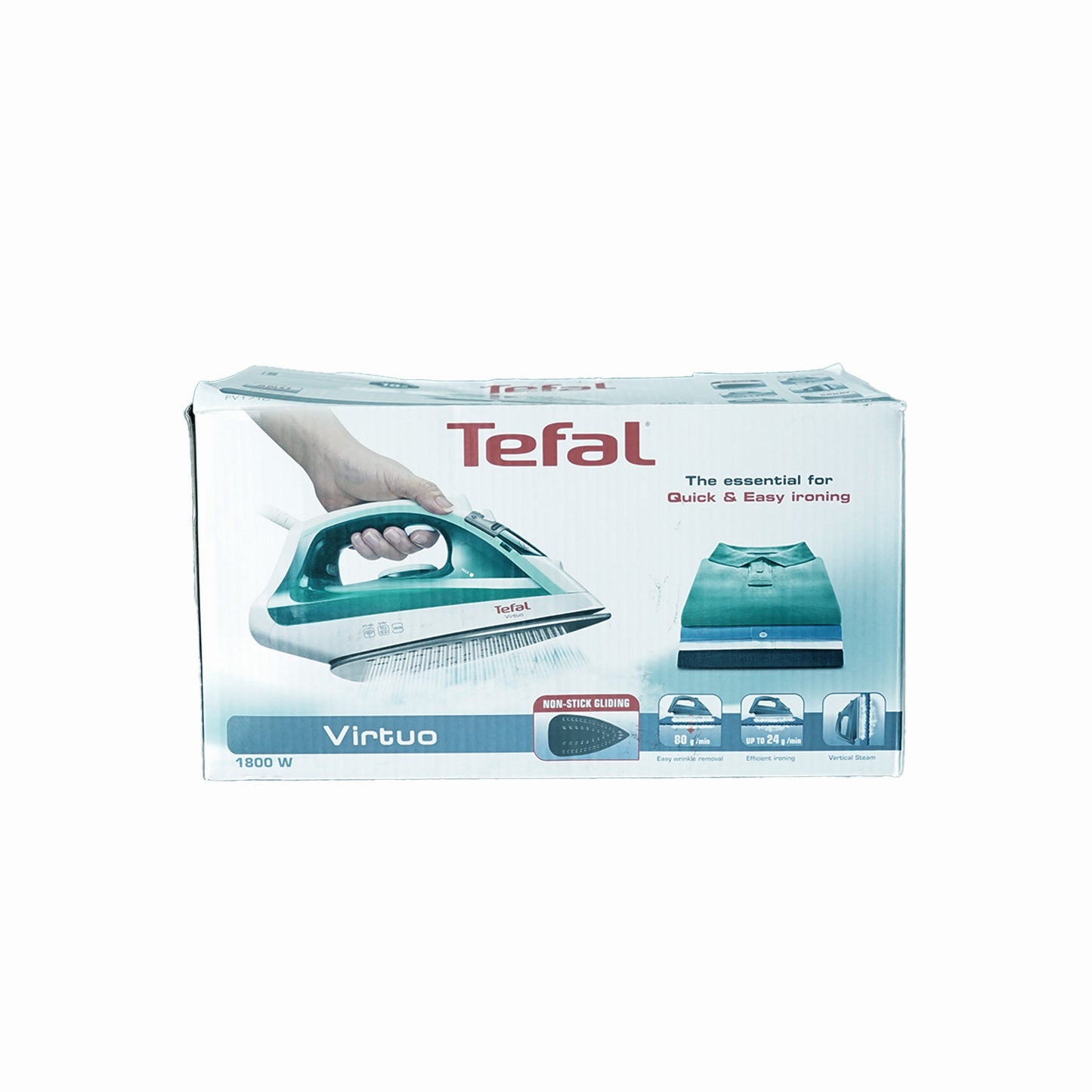 Tefal Virtuo FV1710 Dampfbügeleisen mit starkem Dampfstoß beim Bügeln