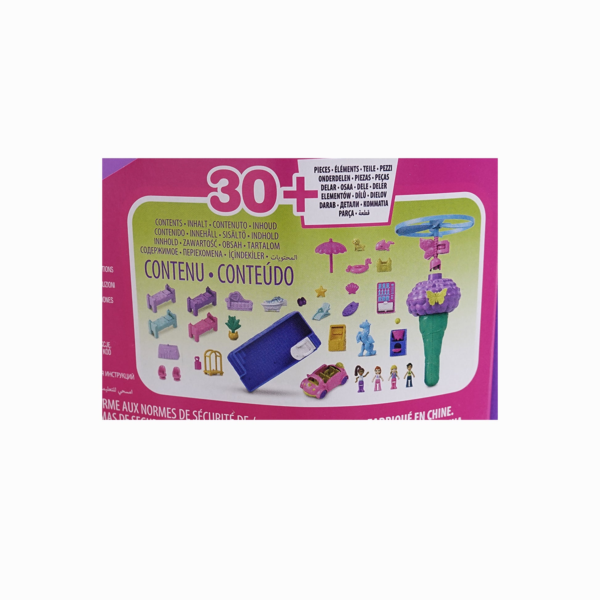 Figuren und Zubehör aus dem Polly Pocket Set HKV43