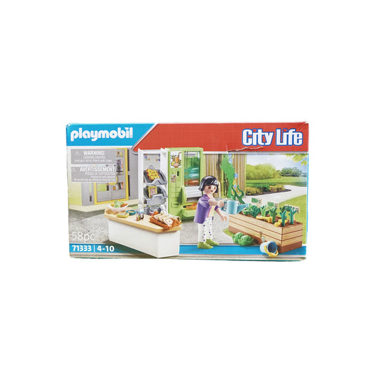 PLAYMOBIL 71333 City Life Schulkiosk mit Figuren und Verkaufsstand