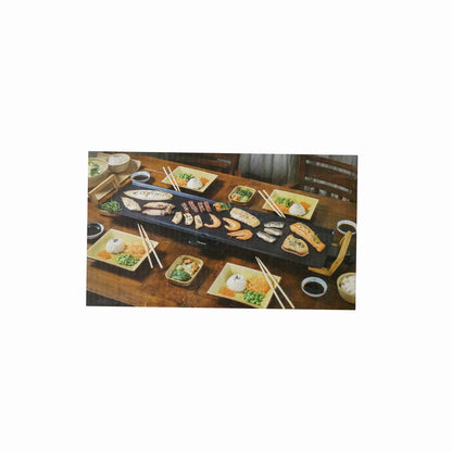 Bestron Elektrogrill XXL im Einsatz mit gegrillten Speisen