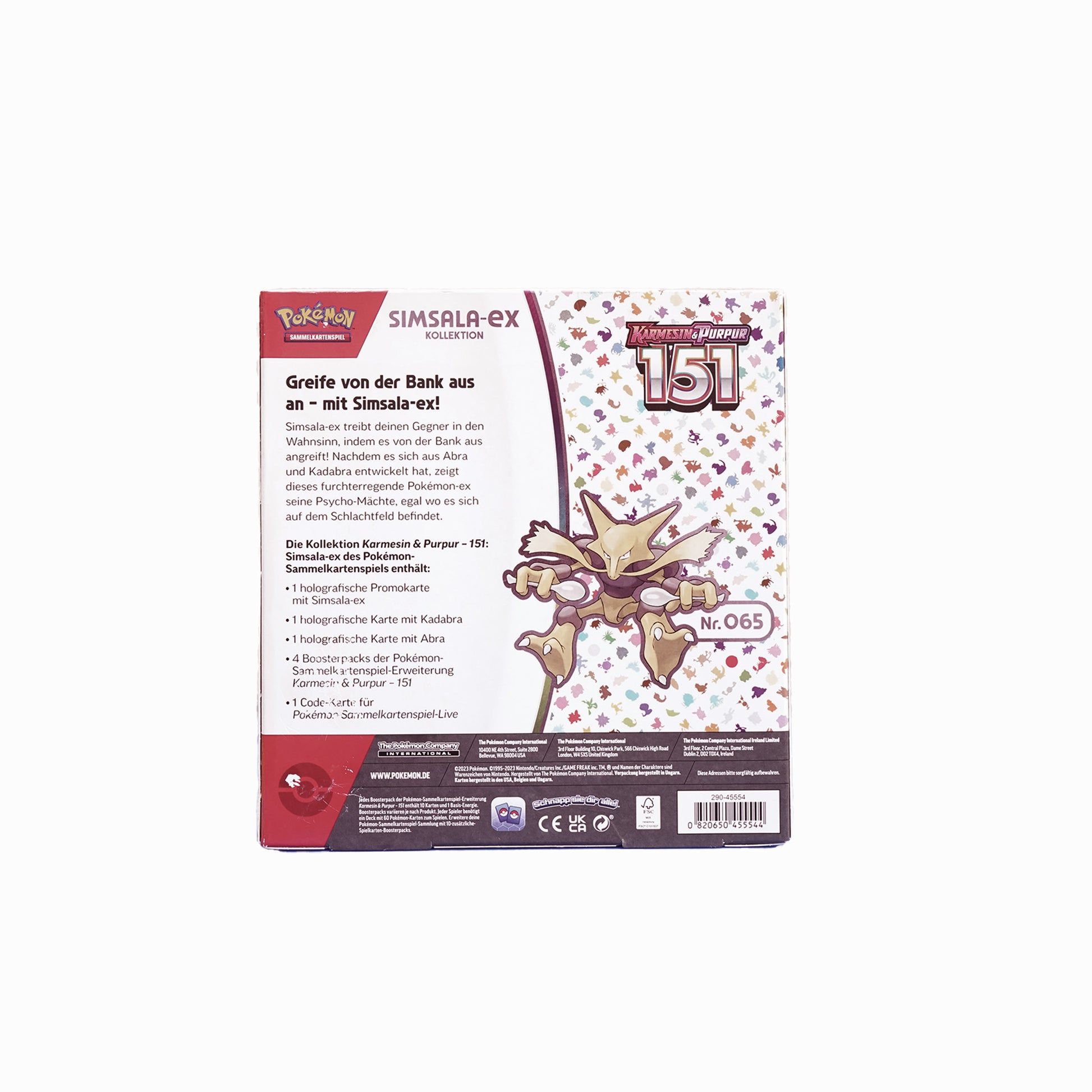 Pokémon Karmesin & Purpur 151 Simsala ex Kollektion