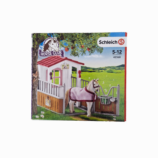 SCHLEICH Horse Club 42368 Pferdebox mit Lusitano Pferdefigur