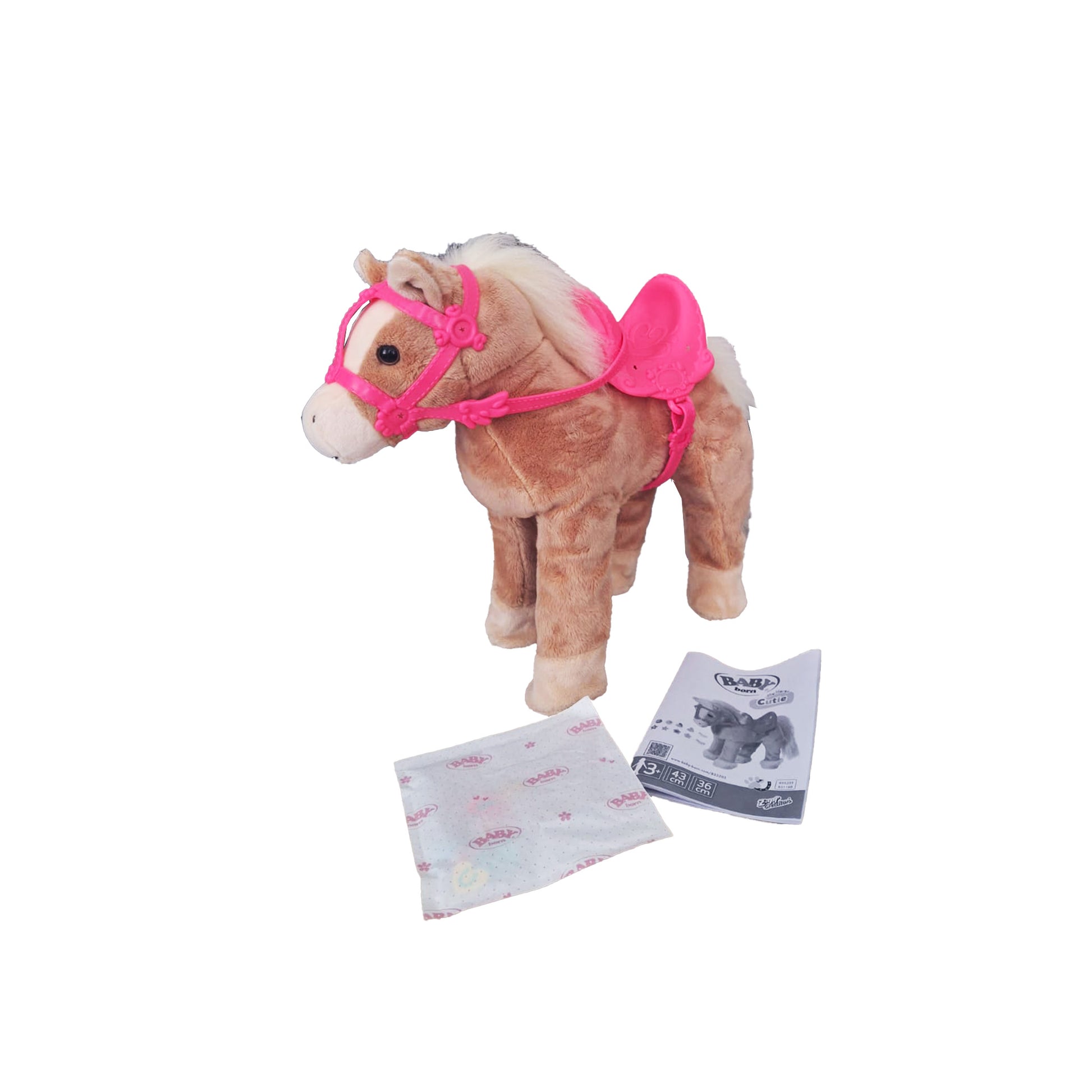BABY born My Cute Horse Puppenpferd mit rosa Sattel und Zaumzeug