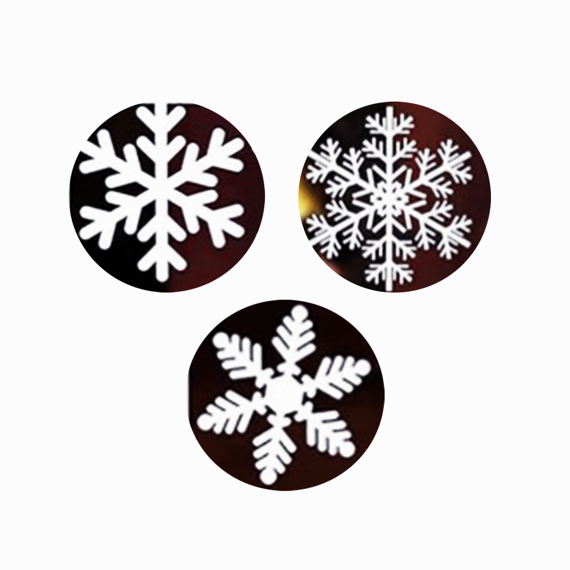 statisch haftende Schneeflocken Sticker für Fenster