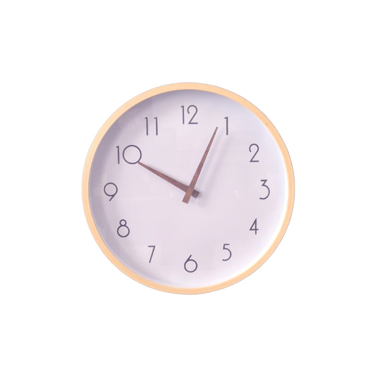 VIVILINEN Wanduhr ohne Tickgeräusche aus Massivholz in modernem Design