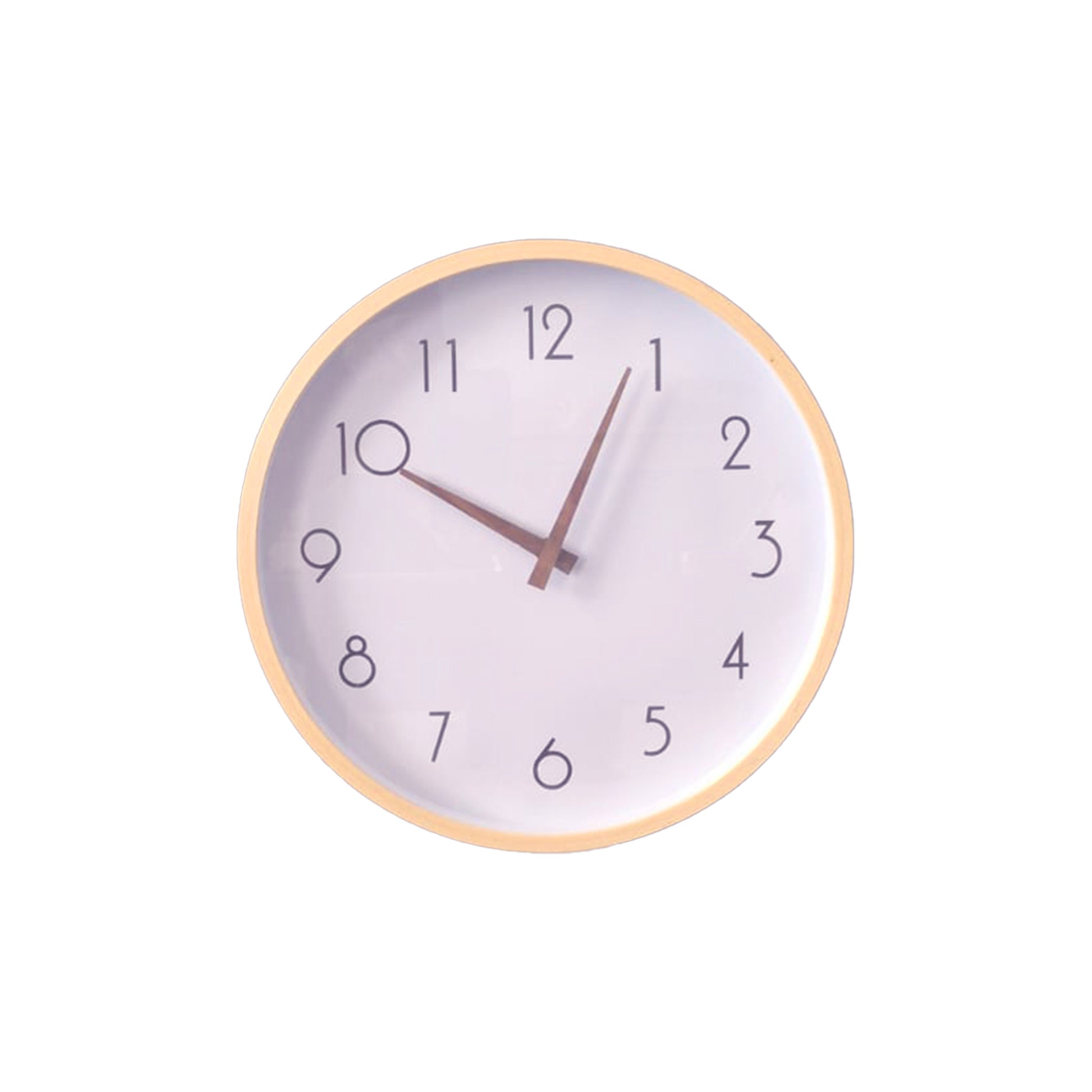 VIVILINEN Wanduhr ohne Tickgeräusche aus Massivholz in modernem Design