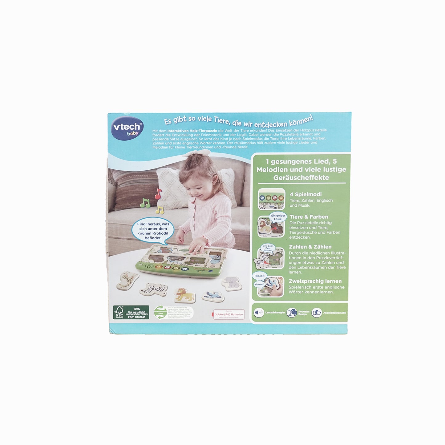 VTech Baby Tierpuzzle mit Musik und Sprache