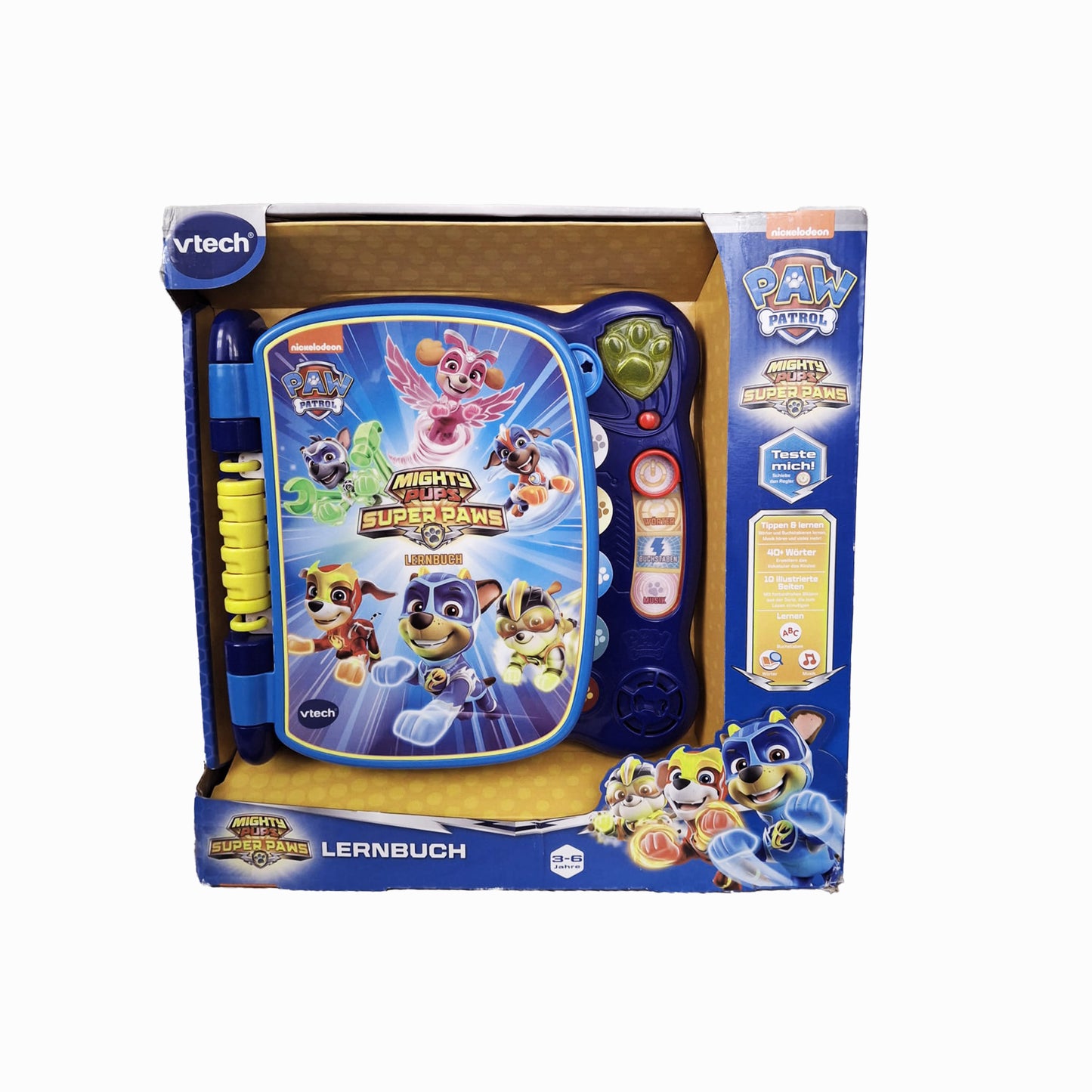 VTech Mighty Pups Lernbuch 80-530704 interaktives Kleinkindspielzeug