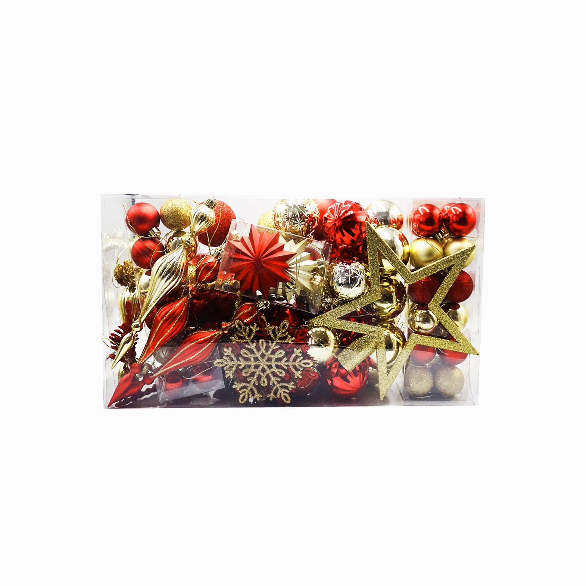 Valery Madelyn Weihnachtskugeln 100-tlg. in Rot und Gold