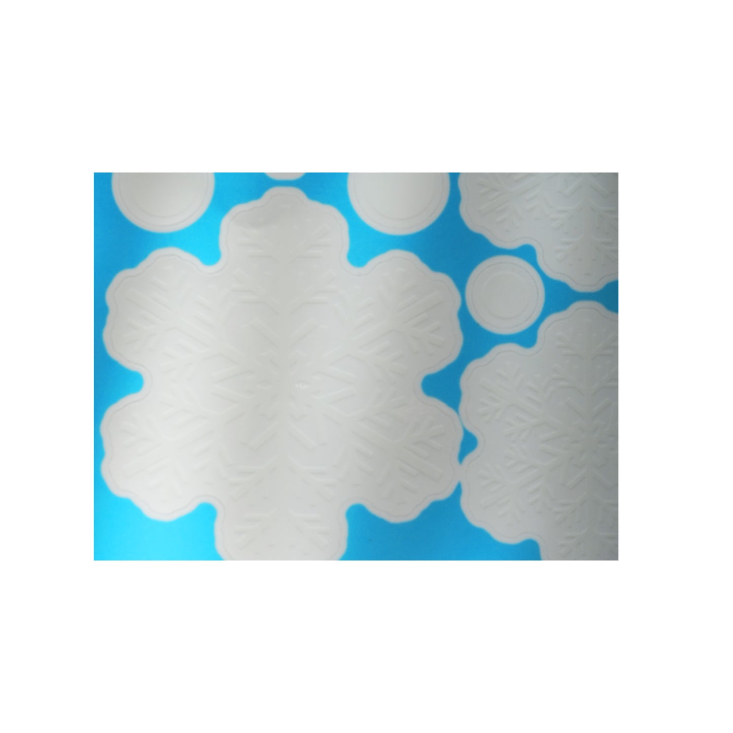 selbsthaftende Schneeflocken Fensterbilder Set