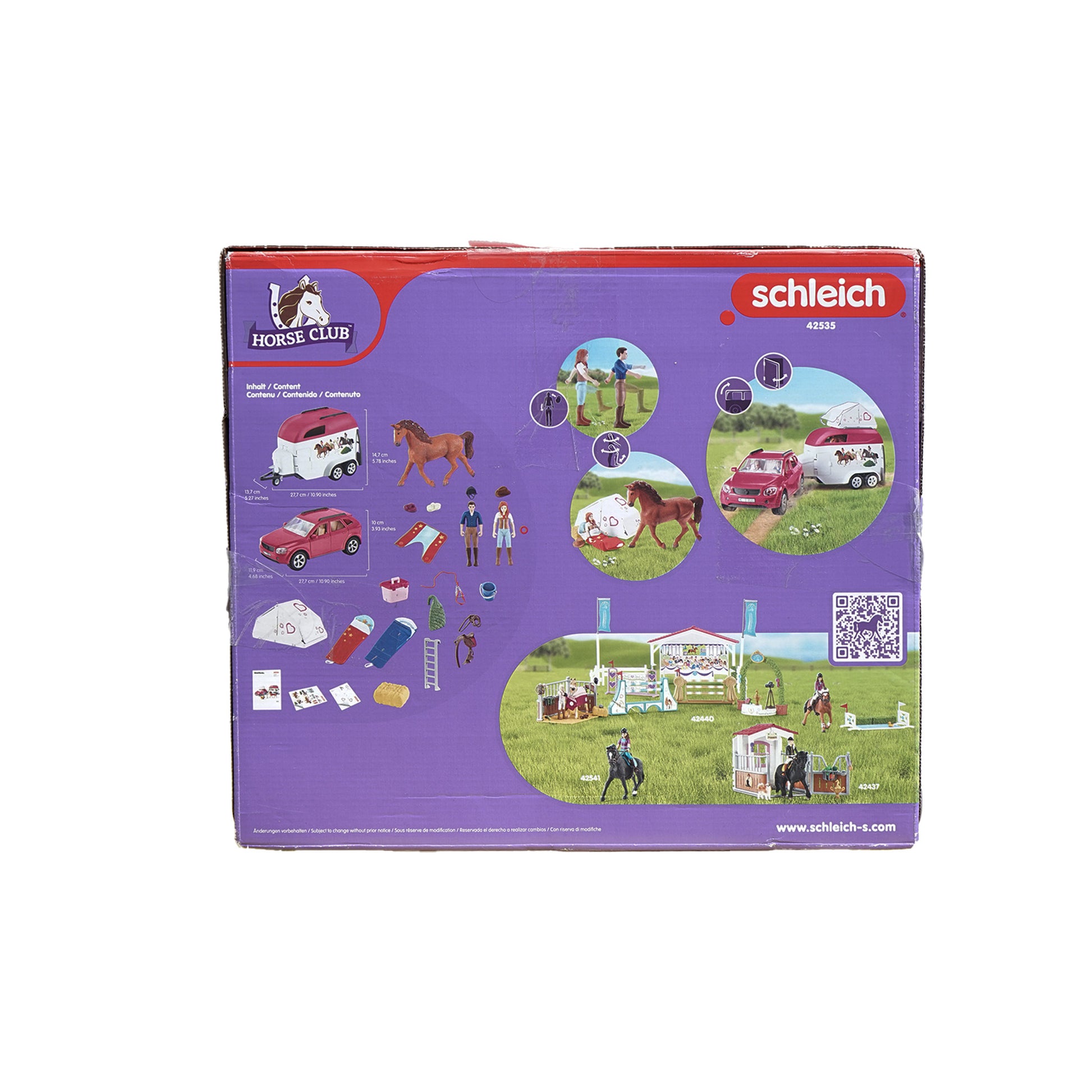 schleich 42535 HORSE CLUB - Auto und Pferdeanhänger